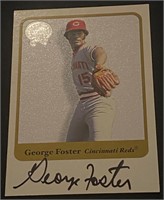 2001 George Foster Signed Baseball Card
