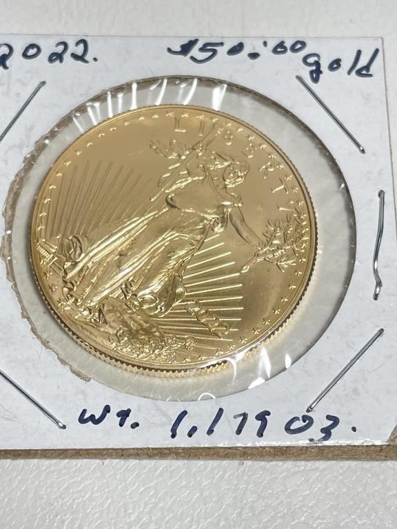 2022 $50 Gold 1.17903 oz.