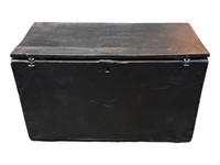 Painted Wooden Storage Trunk