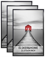 ELSKER&HOME 22.375 x 34 Poster Frame 3 Pack, Black