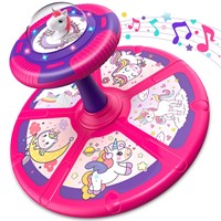Flooyes Unicorn Sit and Spin Toy, Birthday Gift fo