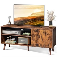 WLIVE Mid-Century Modern TV Stand for 55" TV, Ente