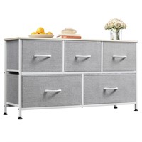 WLIVE Dresser for Bedroom with 5 Drawers, Wide Che