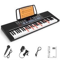 Vangoa 61-Key Light-Up Keyboard Piano for Beginner