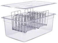 VÄESKE Large Sous Vide Container with Lid and Rack