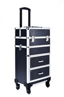 Train Case Rolling with drawers Makeup rolling Cos