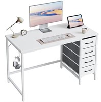 CubiCubi 40 Inch Computer Desk with 4 Drawers, Hom