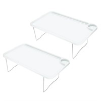PATIKIL Breakfast Tray Table, 2 Pack Bed Trays wit