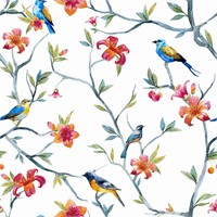 STICKEEP Vintage Bird Wallpaper Self Adhesive Bird