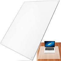 19" x 24" Tempered Glass Desk Mat to Protect Your
