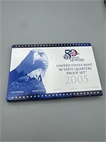 2005 US Mint 50 State Quarters Proof Set
