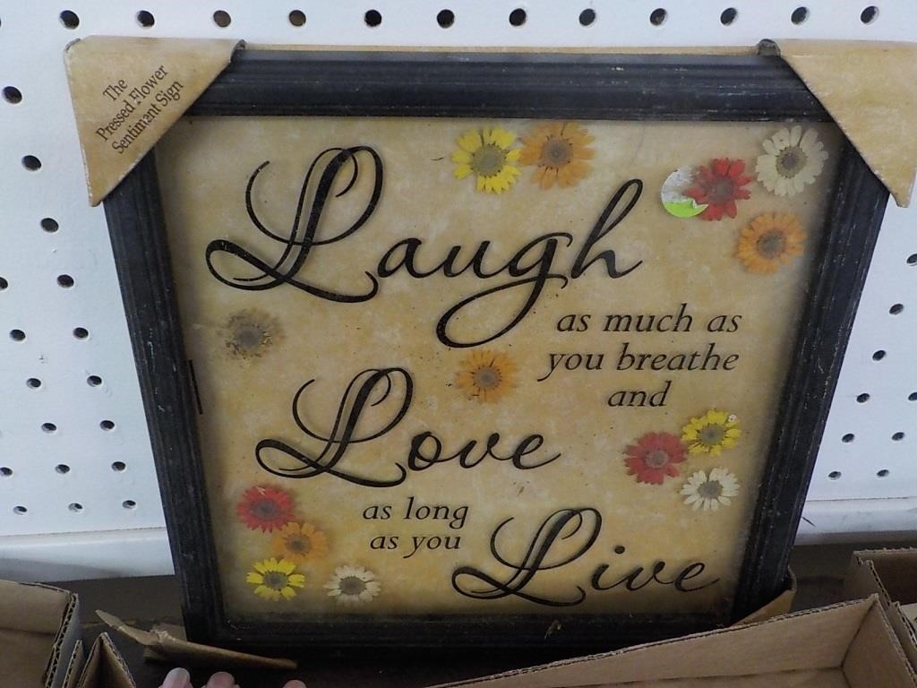 Laugh & Love sign