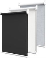 $27  GENIMO Blackout Blinds  20 W X 72 H  Black