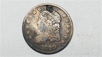 1829 Capped Bust Half Dime