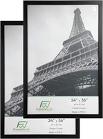 $68  FrameWorks 24x36 Black Wooden Poster 2-Pack