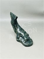 signed soapstone seal figure - repaired - 6.5"