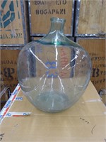Large Clear Glass Vase Apple Shaped