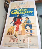 1955 78 x 41 Original  Lucky Gallant Movie Poster