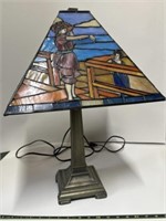 Table Lamp with Stain glass Shade 17/100