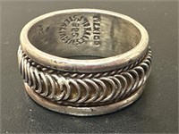 925 Mexico Sterling Silver sz.10 Ring 7.90 Grams