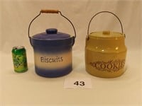 BISCUITS & COOKIES CERAMIC JARS