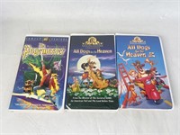 Lot of 3 Classic Kids VHS Movies
