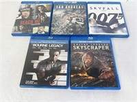 Lot of 5 - Blu Ray - DVD Movies