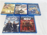 Lot of 5 - Blu Ray - DVD Movies