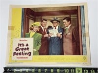 1949 It’s A Great Feeling 49/469 Original Movie