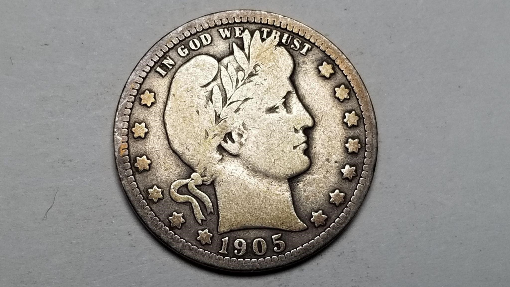 1905 O Barber Quarter High Grade Rare