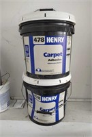 Henry 478 Carpet Adhesive 2 Containers 4 Gal Each