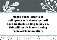 Tenants have the right to pay until auction starts