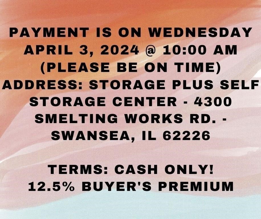 Payment and location info