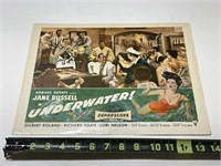 1955 Underwater Original Movie Lobby Card