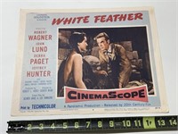 1955 White Feather 55-16 Original Movie Lobby