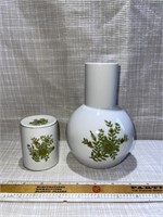 Ceramic Water Pitcher with Cup / Lid