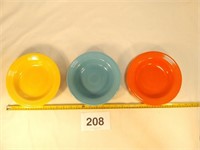 VINTAGE FIESTAWARE 8.5" CEREAL/FRUIT BOWLS