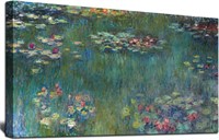$50  Monet's Large Water Lilies Canvas Art 20x40