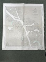 Folded Map Canada British Columbia