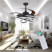 $215  48 Inch Retractable LED Ceiling Fan