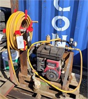 Gas Pump w/Hose Reel