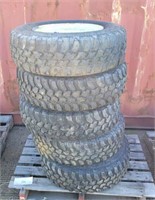 Tires w/Rims - (1) LT215/75R15 - (4) LT235/75R15