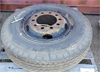 (1) Tire w/10-Hole Rim - 9.00-20