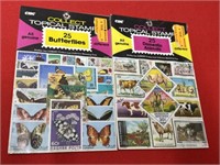 Butterfly & Domestic Animals Stamp Collection