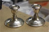 Pair of Gorham Weighted Sterling Candle Sticks