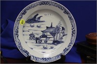 A Chinese Blue and White Export Plate