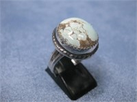 Sterling Silver SW Turquoise Ring Hallmarked See