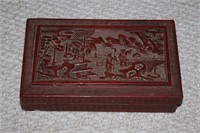Antique Chinese Large Cinnabar Box