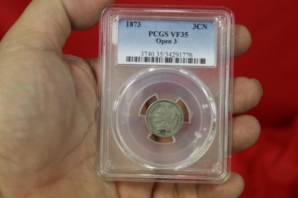 A PCGS Graded 1873 3 Cent