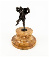 Bronze Dancing Man Matchstick Holder